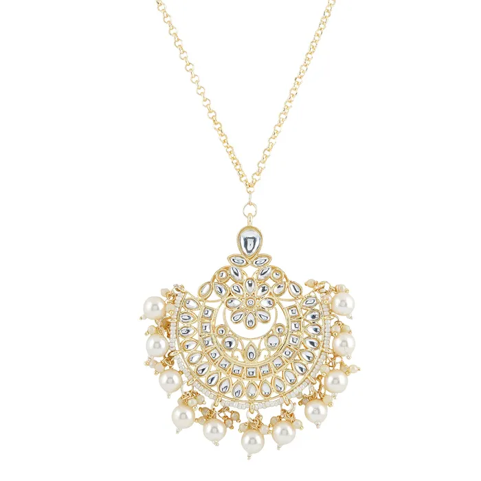 Teejh Necklaces Teejh Yutika Pearl and Polki Neckalce Teejh Necklaces Teejh Yutika Pearl and Polki Neckalce