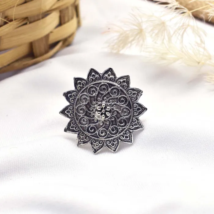 Teejh Rings Teejh Anaia Silver Oxidised Ring