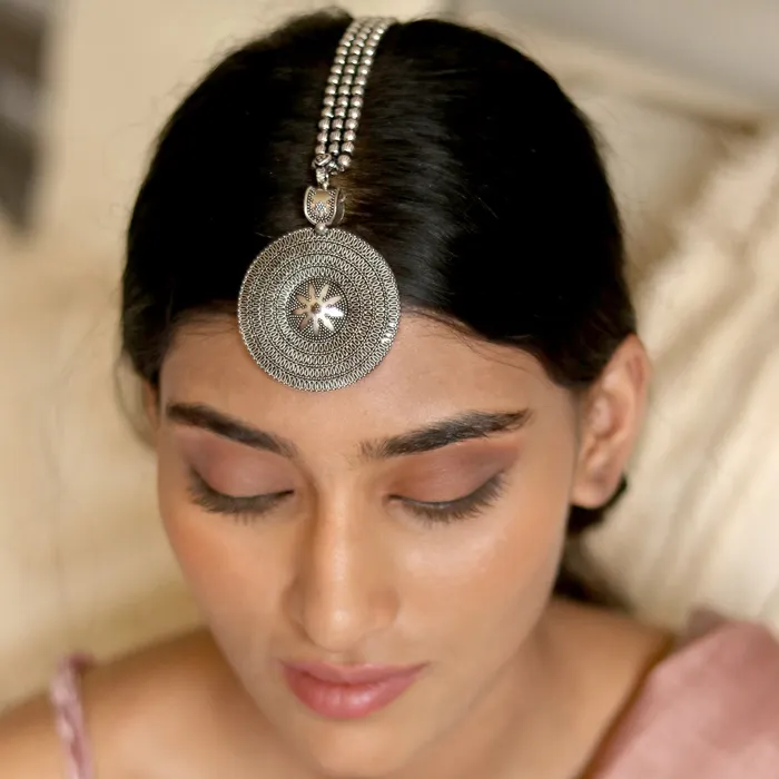 Teejh Rings Teejh Miraya Silver Oxidised Maang Tika