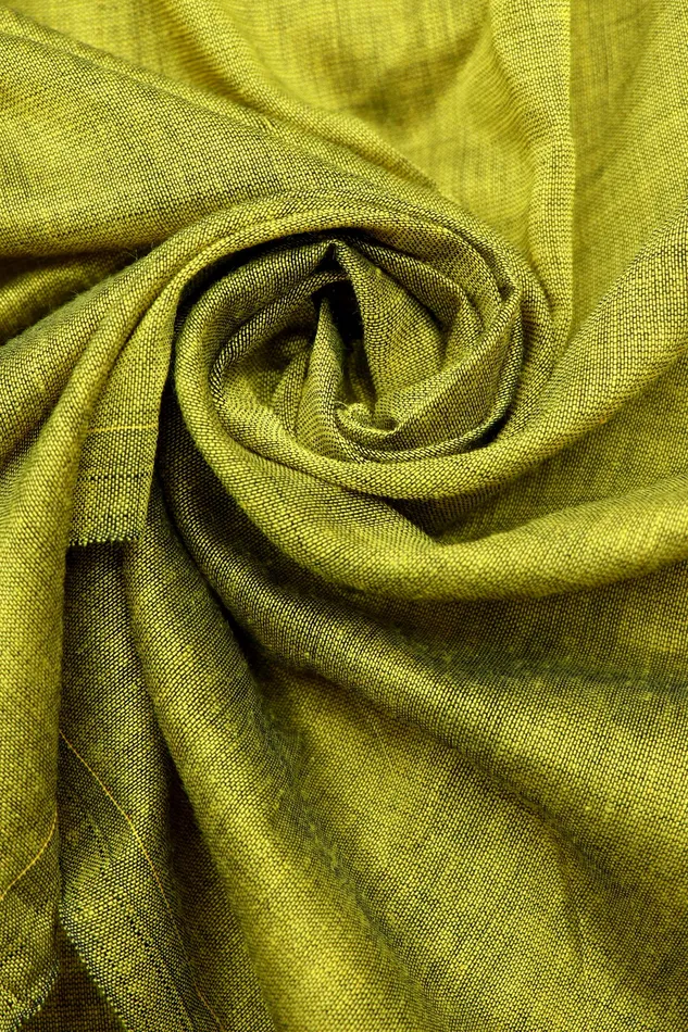 Teejh Rings Teejh Parakeet Green and Blue Mulmul Cotton Saree