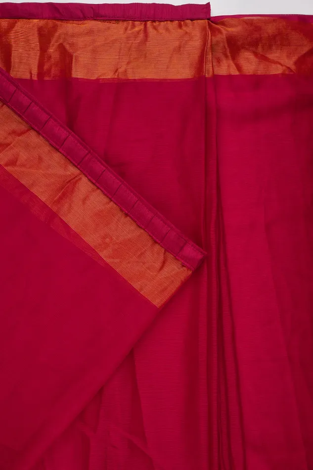 Teejh Sanah Pink Chiffon Ready to Drape Saree Teejh Earrings