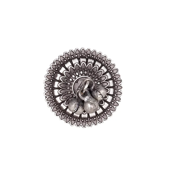 Teejh Teejh Rudrani Silver Oxidised Jewelry Gift Set Rings