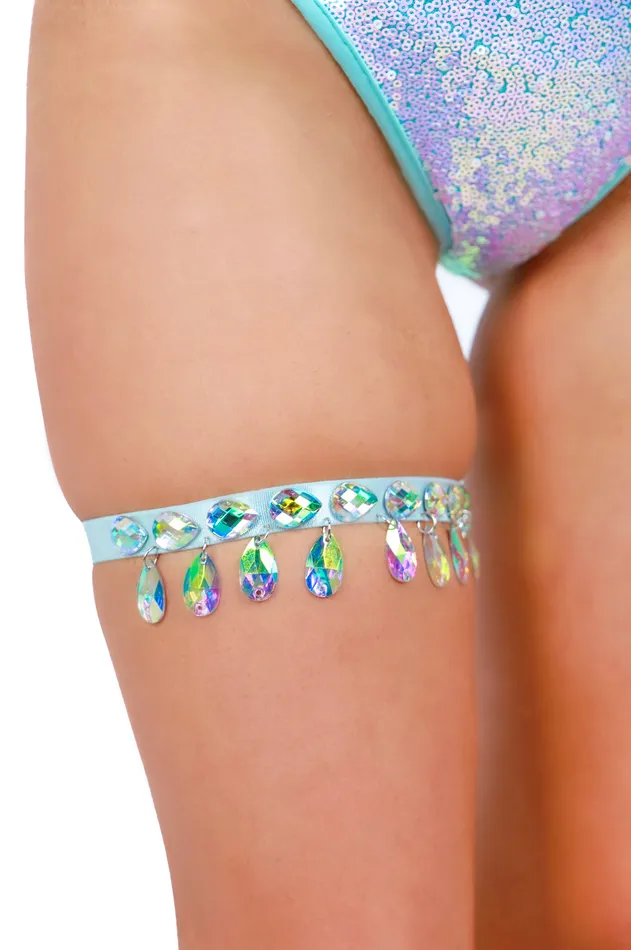 THE LUMI SHOP Rings Baby Blue Iridescent Gem Leg Wrap