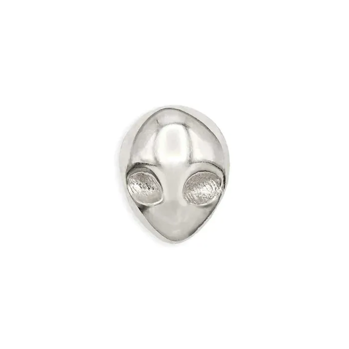 threadless Alien Pin in Gold Tawapa Earrings