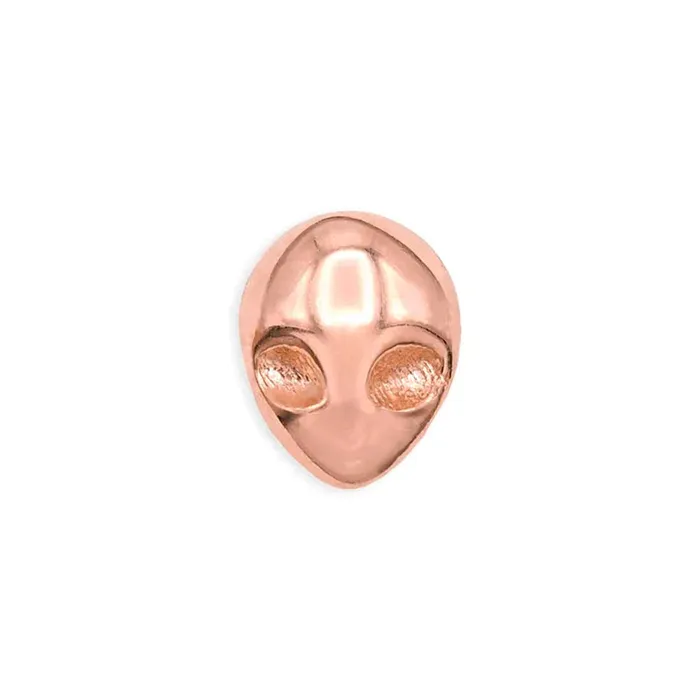 threadless Alien Pin in Gold Tawapa Earrings