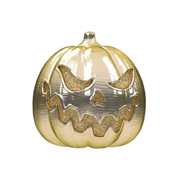 threadless Pumpkin Ends in Gold Anatometal Earrings