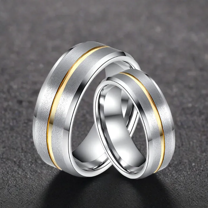 Tungsten Couple Rings Winn Earrings