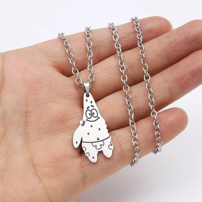 worldnetgifts Necklaces Patrick and Spongebob Necklace 2