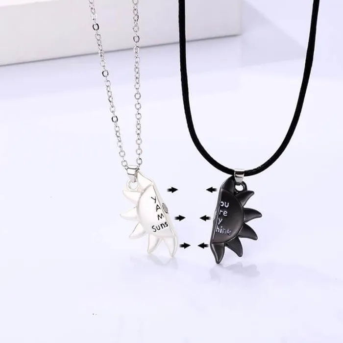 worldnetgifts Necklaces You Are My Sunshine Magnetic Necklace for Best Friend
