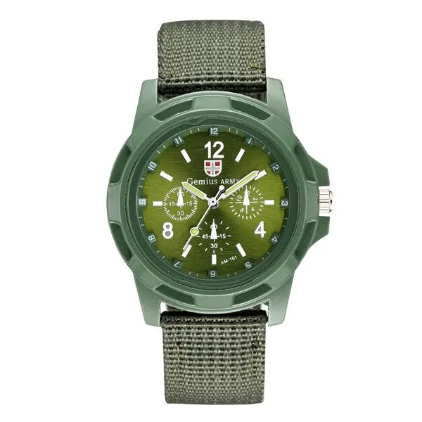 01 Rings W44 Green Band Tactical Collection Quartz Watch
