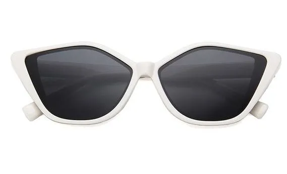 01 S315 White Frame Sunglasses Rings