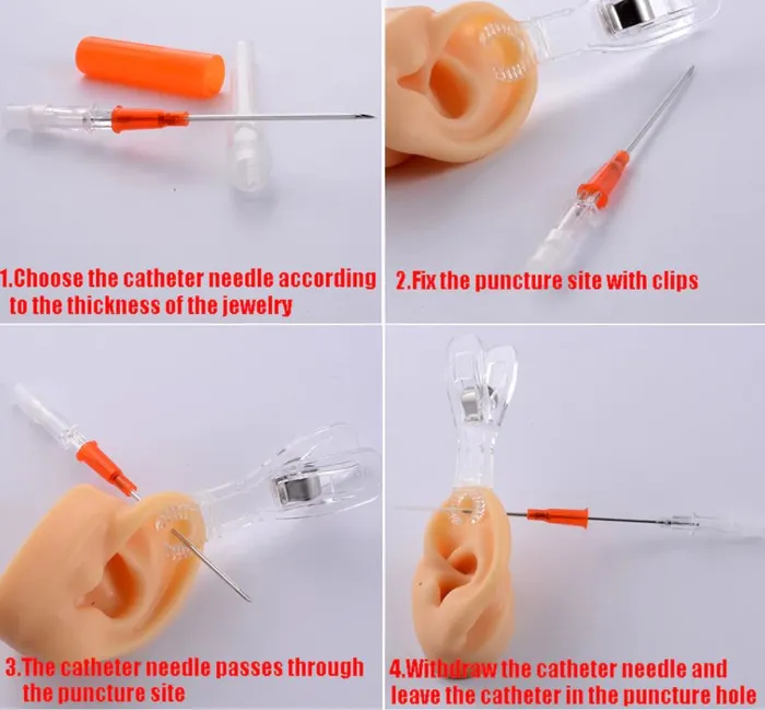02 Earrings AZ955 Disposable Piercing Set Nose StudEar