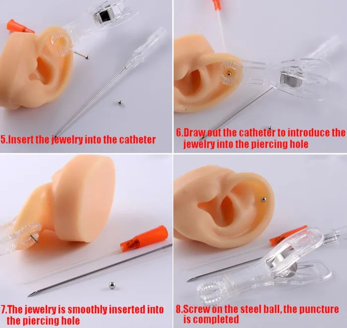 02 Earrings AZ955 Disposable Piercing Set Nose StudEar