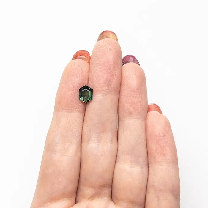 152ct 769x593x381mm Hexagon Step Cut Sapphire 2538102 Misfit Gems Rings