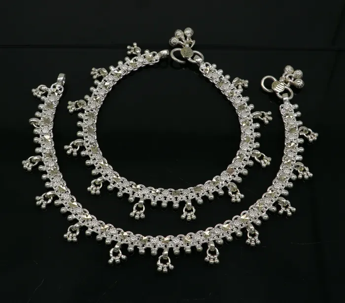 105 sterling silver solid customized stylish designer anklet bracelet foot bracelet vintage tribal belly dance wedding jewelry ank378 TRIBAL ORNAMENTS Bracelets 105 sterling silver solid customized stylish designer anklet bracelet foot bracelet vintage tribal belly dance wedding jewelry ank378 TRIBAL ORNAMENTS Bracelets