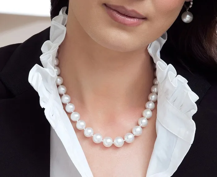 16189mm White South Sea Pearl Necklace AAAA Quality VENUS CERTIFIED spt Necklaces