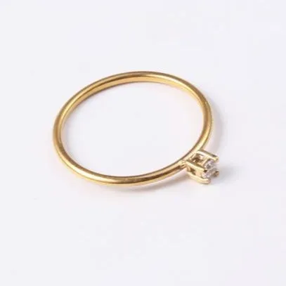 18K GoldFilled Dainty Zircon Ring Jewelvers Rings 18K GoldFilled Dainty Zircon Ring Jewelvers Rings