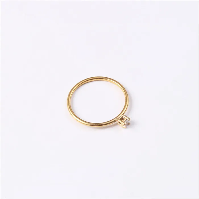 18K GoldFilled Dainty Zircon Ring Jewelvers Rings 18K GoldFilled Dainty Zircon Ring Jewelvers Rings