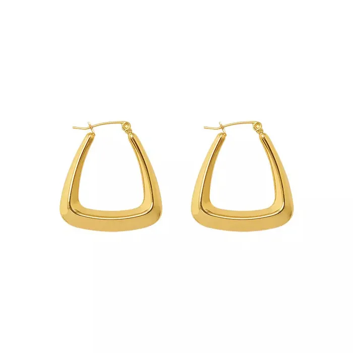 18K GoldFilled Triangle Hoops Jewelvers PreStyled Sets