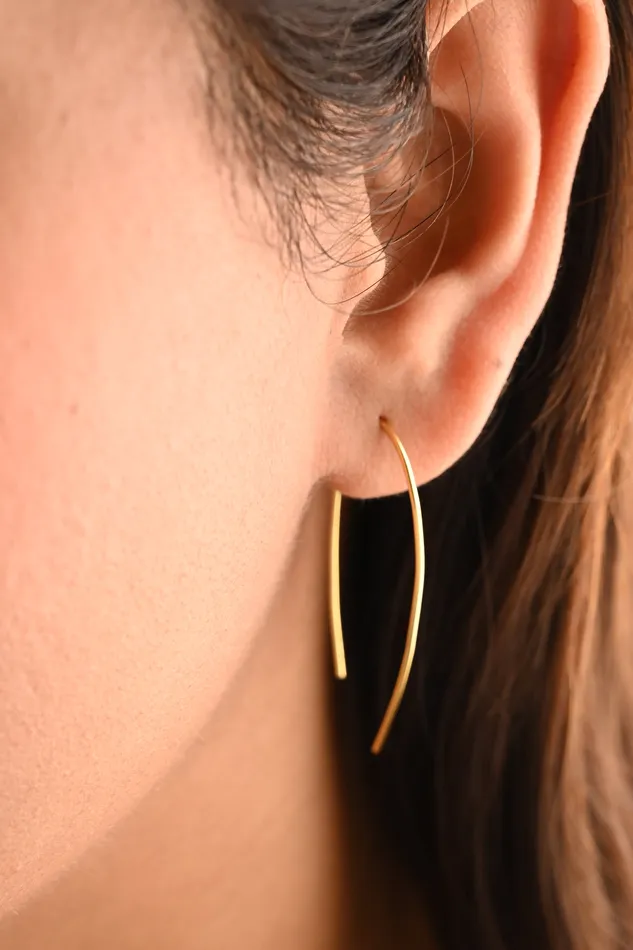 18K GoldFilled Wire Twist Minimalist Earrings 925 Sterling Silver Threader Earrings Jewelvers Earrings 18K GoldFilled Wire Twist Minimalist Earrings 925 Sterling Silver Threader Earrings Jewelvers Earrings