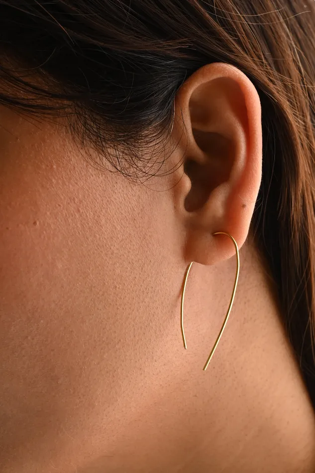 18K GoldFilled Wire Twist Minimalist Earrings 925 Sterling Silver Threader Earrings Jewelvers Earrings 18K GoldFilled Wire Twist Minimalist Earrings 925 Sterling Silver Threader Earrings Jewelvers Earrings