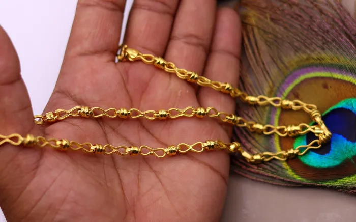 22kt certified hallmarked unique antique design handmade link chain unisex gifting jewelry ch191 TRIBAL ORNAMENTS Rings