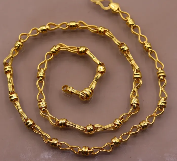 22kt certified hallmarked unique antique design handmade link chain unisex gifting jewelry ch191 TRIBAL ORNAMENTS Rings