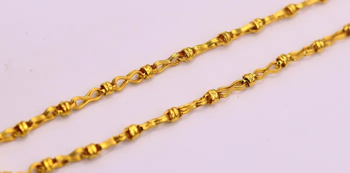 22kt certified hallmarked unique antique design handmade link chain unisex gifting jewelry ch191 TRIBAL ORNAMENTS Rings