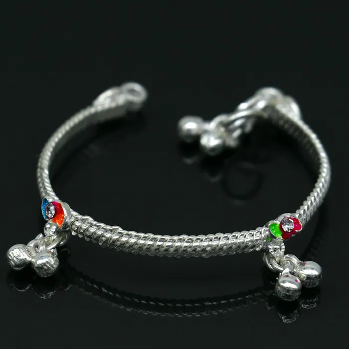 5 inches long handmade noisy bells single anklet fabulous baby ankle bracelet tribal style foot bracelet jewelry from India ank353 TRIBAL ORNAMENTS Bracelets 5 inches long handmade noisy bells single anklet fabulous baby ankle bracelet tribal style foot bracelet jewelry from India ank353 TRIBAL ORNAMENTS Bracelets