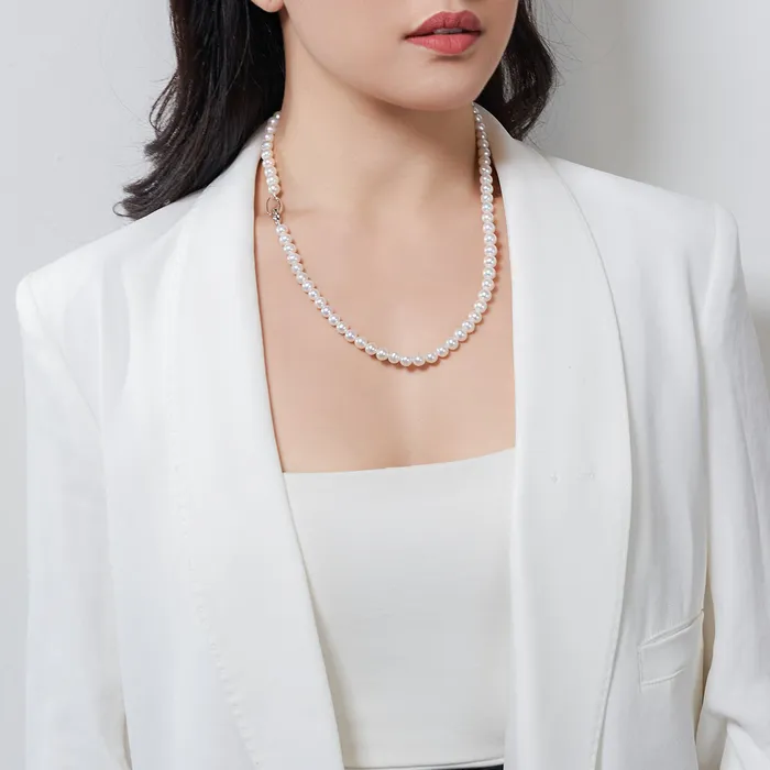 52CM MultiStyle Elegant Freshwater Pearl Necklace WN00581 Pearly Lustre Necklaces