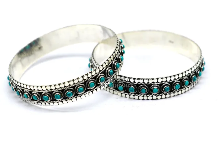 925 sterling silver customized vintage antique design turquoise stone bangle bracelet kada best gift for brides ethnic jewelry nba337 TRIBAL ORNAMENTS Bracelets 925 sterling silver customized vintage antique design turquoise stone bangle bracelet kada best gift for brides ethnic jewelry nba337 TRIBAL ORNAMENTS Bracelets