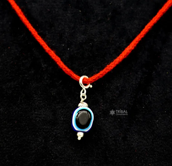 925 Sterling silver evil eye handmade Pendant amazing customized drop dangle evil eyes jewelry for girls kids or babys nsp619 TRIBAL ORNAMENTS Necklaces
