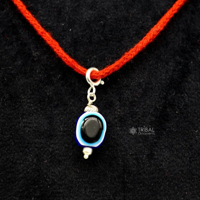 925 Sterling silver evil eye handmade Pendant amazing customized drop dangle evil eyes jewelry for girls kids or babys nsp619 TRIBAL ORNAMENTS Necklaces