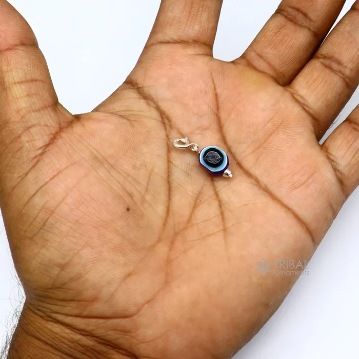 925 Sterling silver evil eye handmade Pendant amazing customized drop dangle evil eyes jewelry for girls kids or babys nsp619 TRIBAL ORNAMENTS Necklaces