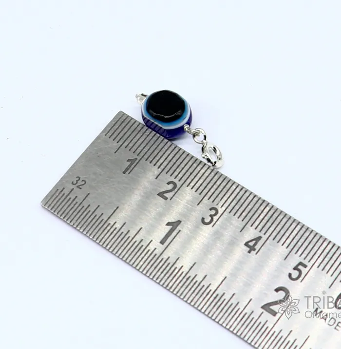 925 Sterling silver evil eye handmade Pendant amazing customized drop dangle evil eyes jewelry for girls kids or babys nsp619 TRIBAL ORNAMENTS Necklaces