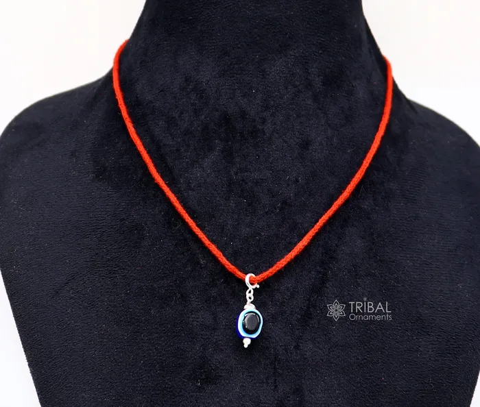 925 Sterling silver evil eye handmade Pendant amazing customized drop dangle evil eyes jewelry for girls kids or babys nsp619 TRIBAL ORNAMENTS Necklaces