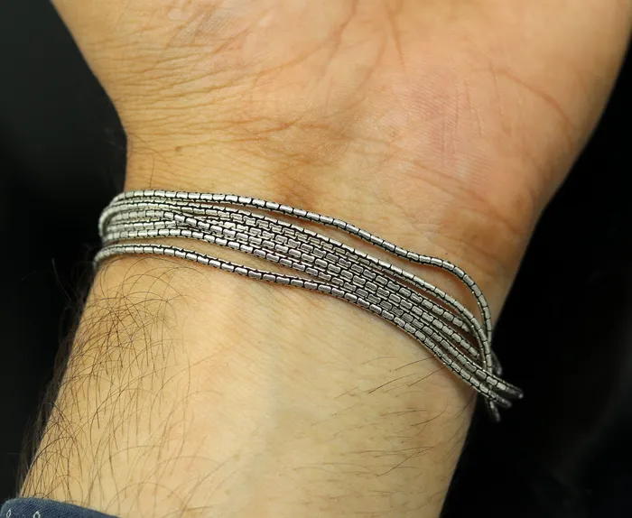 925 sterling silver handmade amazing charm bracelet excellent multi chain customized adjustable jewelry bridesmaid gift jewelry nsbr17 TRIBAL ORNAMENTS Bracelets