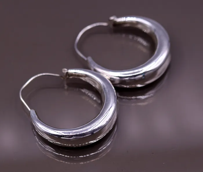 925 sterling silver handmade fabulous plain shining hoops earrings kundal unisex tribal bell dance jewelry from india s575 TRIBAL ORNAMENTS Earrings