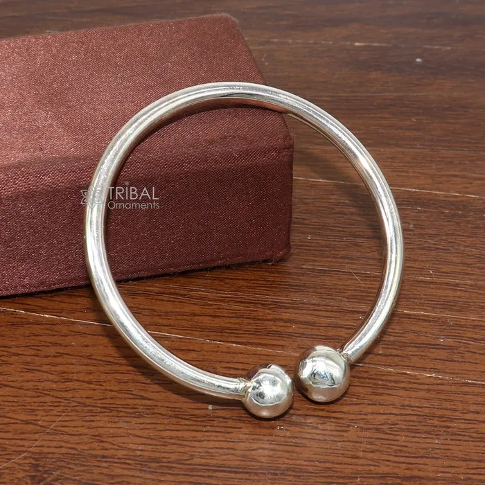 925 Sterling silver plain Ball Cuff BraceletMens Silver Bangle braceletplain solid cuff kada bracelet for both mens girls cuff218 TRIBAL ORNAMENTS Bracelets 925 Sterling silver plain Ball Cuff BraceletMens Silver Bangle braceletplain solid cuff kada bracelet for both mens girls cuff218 TRIBAL ORNAMENTS Bracelets