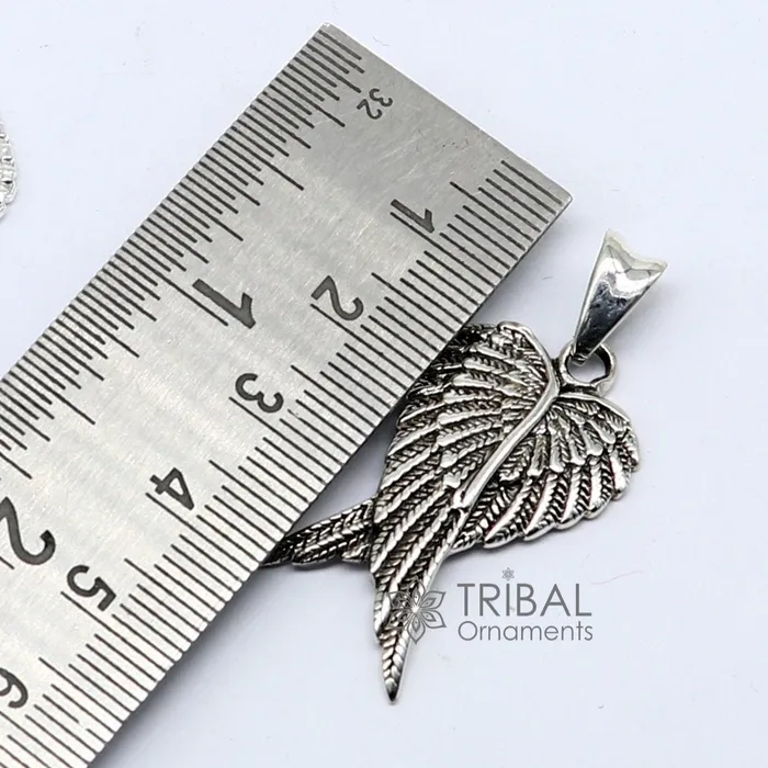 925 sterling silver unique bird wing pendant bird feather pendant silver wing necklace animal jewelry nsp635 TRIBAL ORNAMENTS Necklaces 925 sterling silver unique bird wing pendant bird feather pendant silver wing necklace animal jewelry nsp635 TRIBAL ORNAMENTS Necklaces