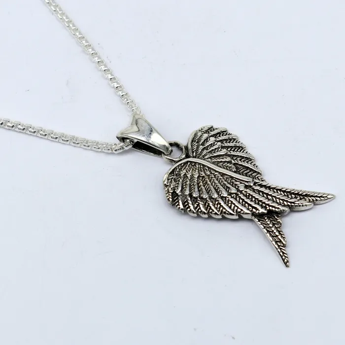 925 sterling silver unique bird wing pendant bird feather pendant silver wing necklace animal jewelry nsp635 TRIBAL ORNAMENTS Necklaces 925 sterling silver unique bird wing pendant bird feather pendant silver wing necklace animal jewelry nsp635 TRIBAL ORNAMENTS Necklaces