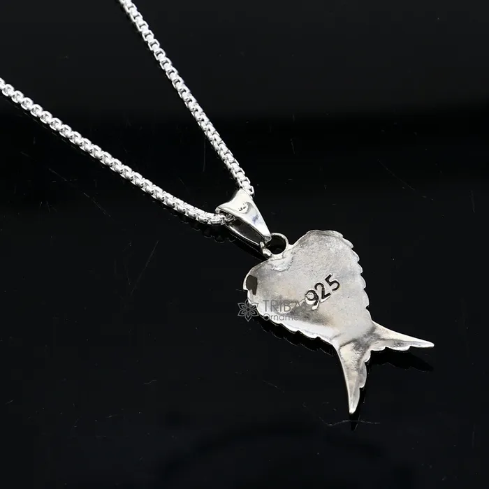 925 sterling silver unique bird wing pendant bird feather pendant silver wing necklace animal jewelry nsp635 TRIBAL ORNAMENTS Necklaces 925 sterling silver unique bird wing pendant bird feather pendant silver wing necklace animal jewelry nsp635 TRIBAL ORNAMENTS Necklaces