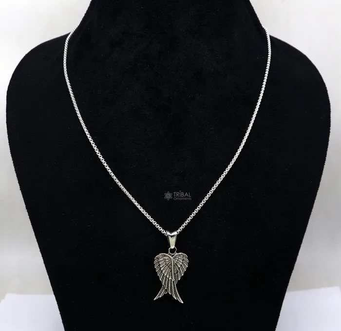925 sterling silver unique bird wing pendant bird feather pendant silver wing necklace animal jewelry nsp635 TRIBAL ORNAMENTS Necklaces 925 sterling silver unique bird wing pendant bird feather pendant silver wing necklace animal jewelry nsp635 TRIBAL ORNAMENTS Necklaces