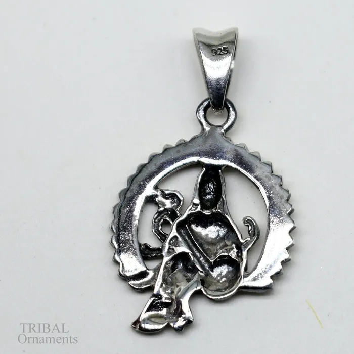 925 sterling silver unique design Goddess SaraswatiSharda mataji pendant goddess pendant personalized jewelry tribal jewelry nsp447 TRIBAL ORNAMENTS Necklaces
