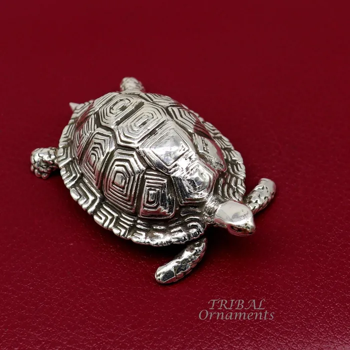 925 Sterling silver vintage antique design small tortoise statue or sculpture best puja article for wealth and prosperity for home art577 TRIBAL ORNAMENTS Necklaces 925 Sterling silver vintage antique design small tortoise statue or sculpture best puja article for wealth and prosperity for home art577 TRIBAL ORNAMENTS Necklaces