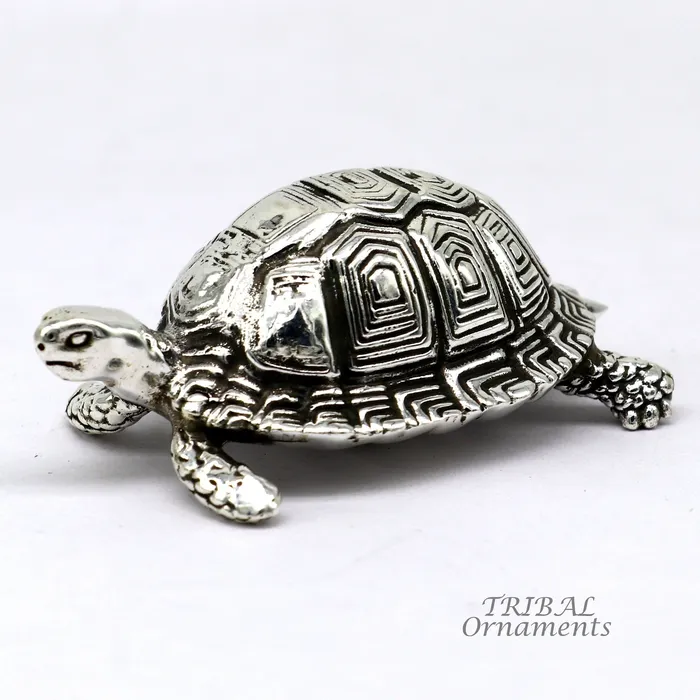 925 Sterling silver vintage antique design small tortoise statue or sculpture best puja article for wealth and prosperity for home art577 TRIBAL ORNAMENTS Necklaces 925 Sterling silver vintage antique design small tortoise statue or sculpture best puja article for wealth and prosperity for home art577 TRIBAL ORNAMENTS Necklaces