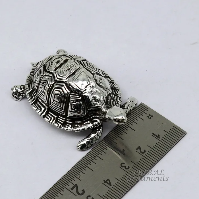 925 Sterling silver vintage antique design small tortoise statue or sculpture best puja article for wealth and prosperity for home art577 TRIBAL ORNAMENTS Necklaces 925 Sterling silver vintage antique design small tortoise statue or sculpture best puja article for wealth and prosperity for home art577 TRIBAL ORNAMENTS Necklaces