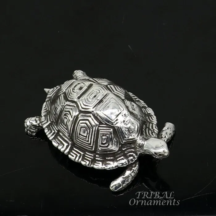 925 Sterling silver vintage antique design small tortoise statue or sculpture best puja article for wealth and prosperity for home art577 TRIBAL ORNAMENTS Necklaces 925 Sterling silver vintage antique design small tortoise statue or sculpture best puja article for wealth and prosperity for home art577 TRIBAL ORNAMENTS Necklaces
