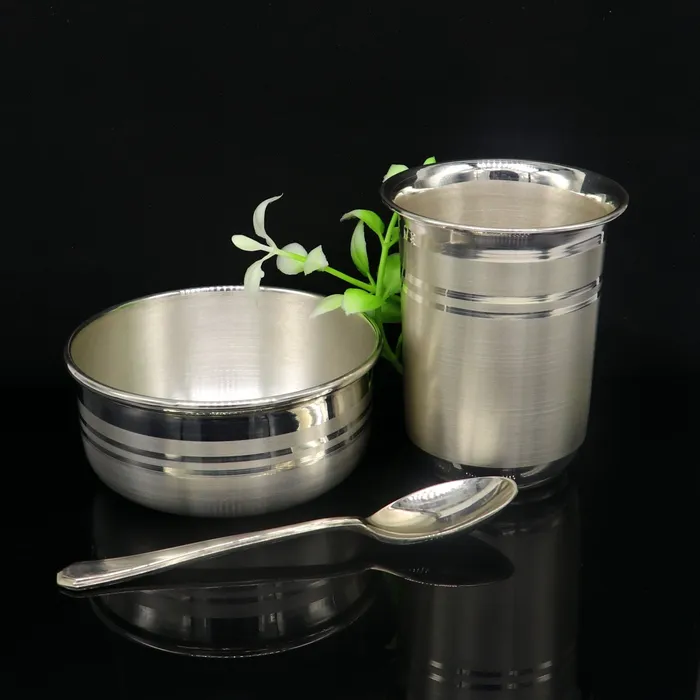 999 fine silver water milk glass and bowl silver tumbler silver spoon silver utensils silver baby food utensils silver article sv176 TRIBAL ORNAMENTS Rings