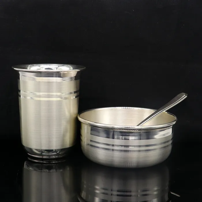 999 fine silver water milk glass and bowl silver tumbler silver spoon silver utensils silver baby food utensils silver article sv176 TRIBAL ORNAMENTS Rings